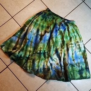 Divynestock Dyed 🌎 Full Midi Skirt